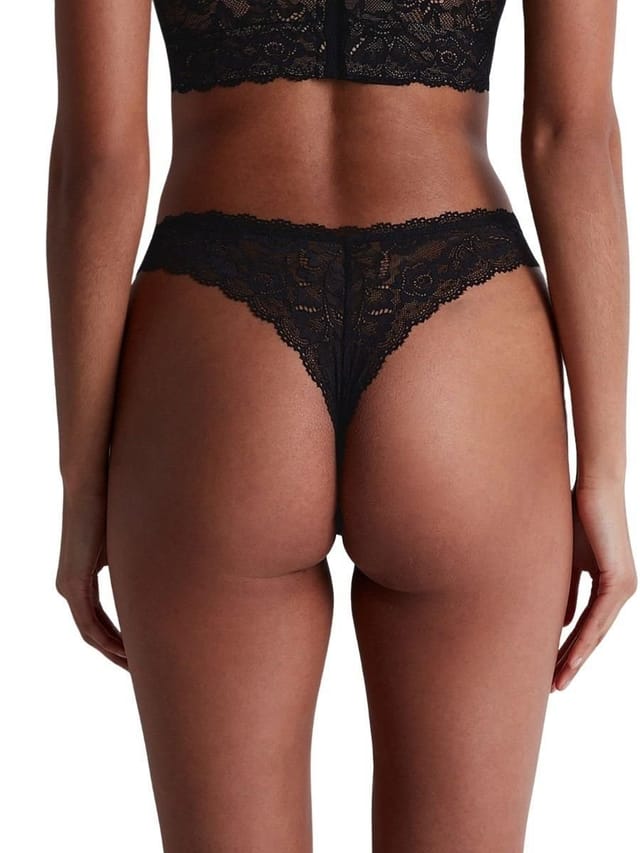 Aubade Aubade Women's Rosessence Care Tanga in Black - 2