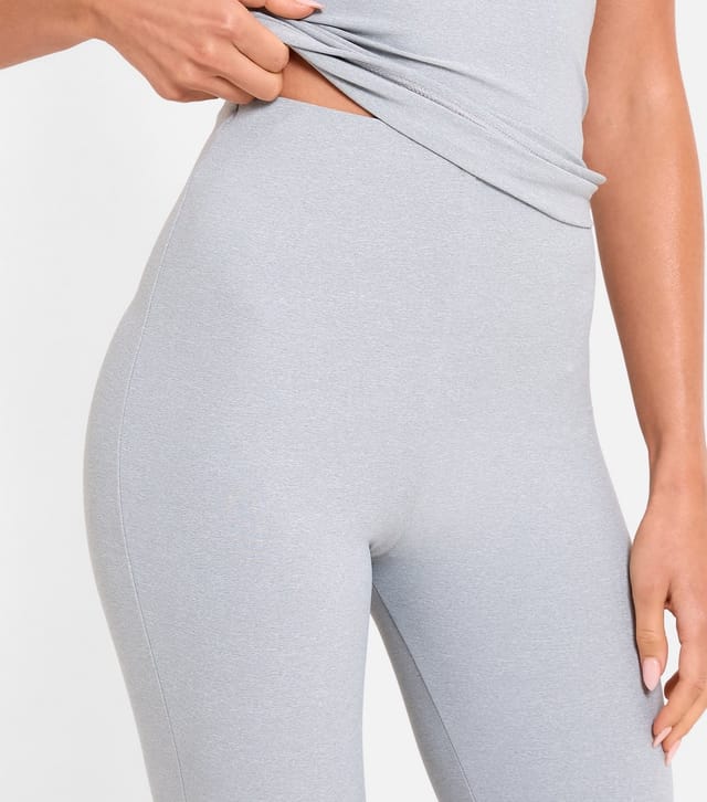 Public Desire Women's Light Grey Slinky Capri Leggings Public Desire New Look - 3