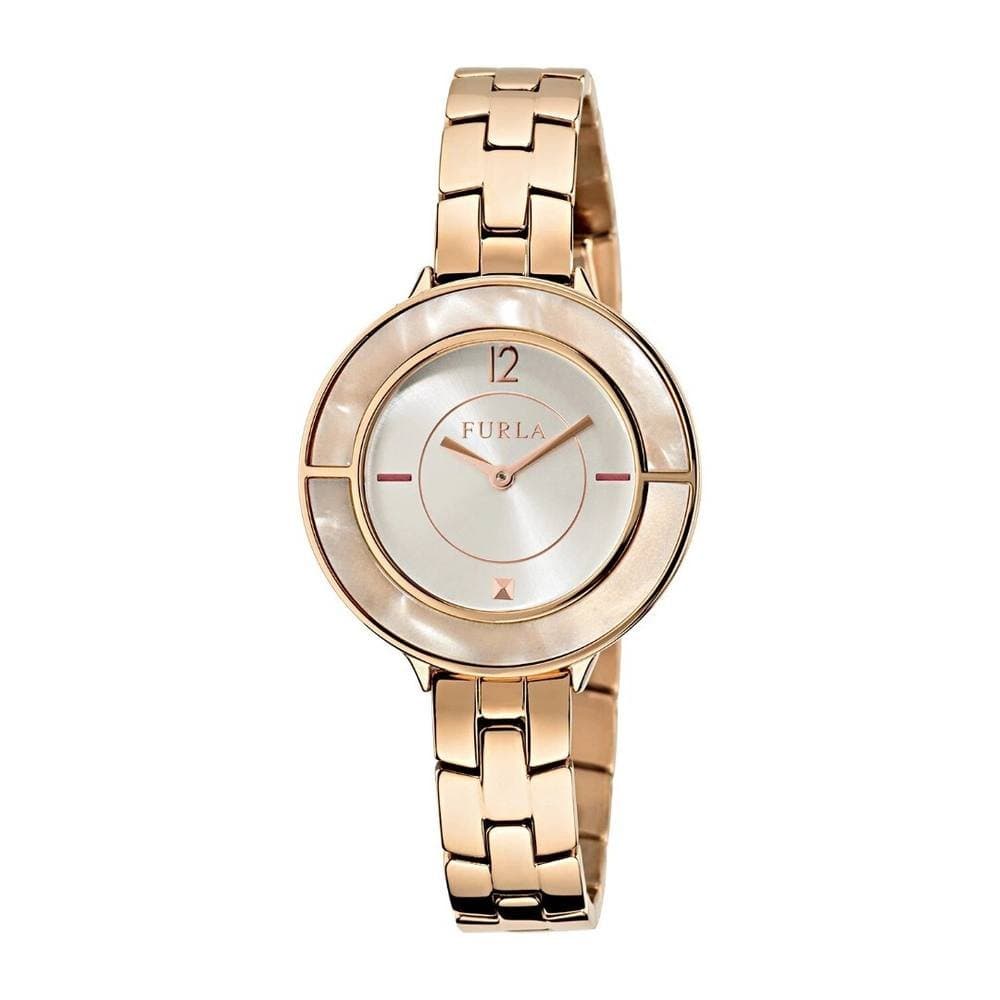 Furla Furla Women's Club White Dial Rose-Gold IP Steel Date Watch in Rose Gold