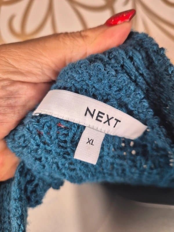 Next Next chunky knit longline cardigan size xl 20/22