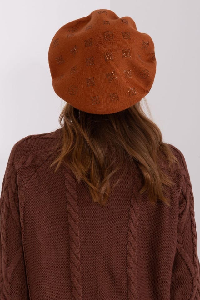 Love Lace Love Lace Women's Classic Wool Beret Hat Soft Cozy Fit Everyday Style For Daily Wear in Brown - 3