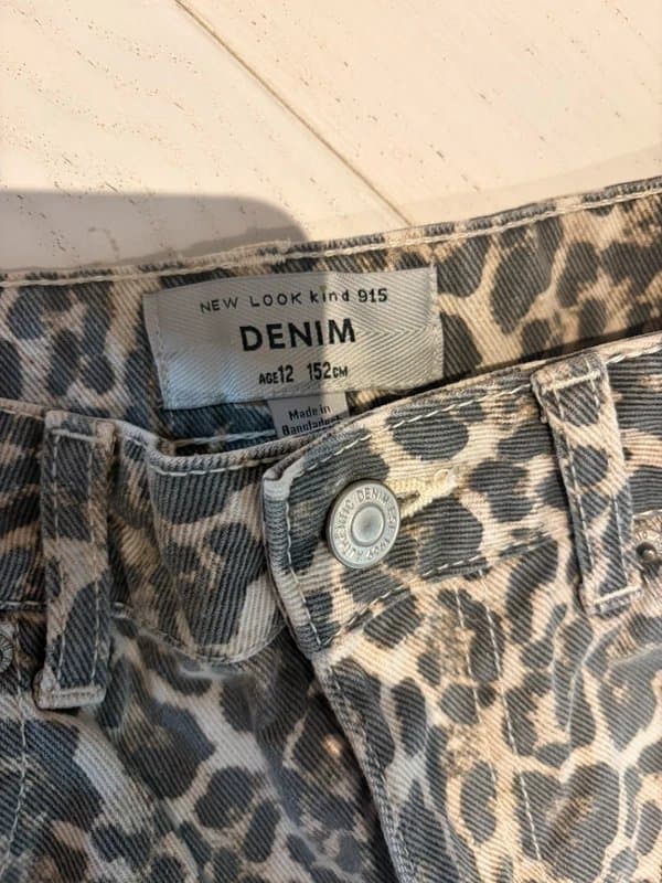 New Look Denim Leopard Print Jeans New Look petite 8