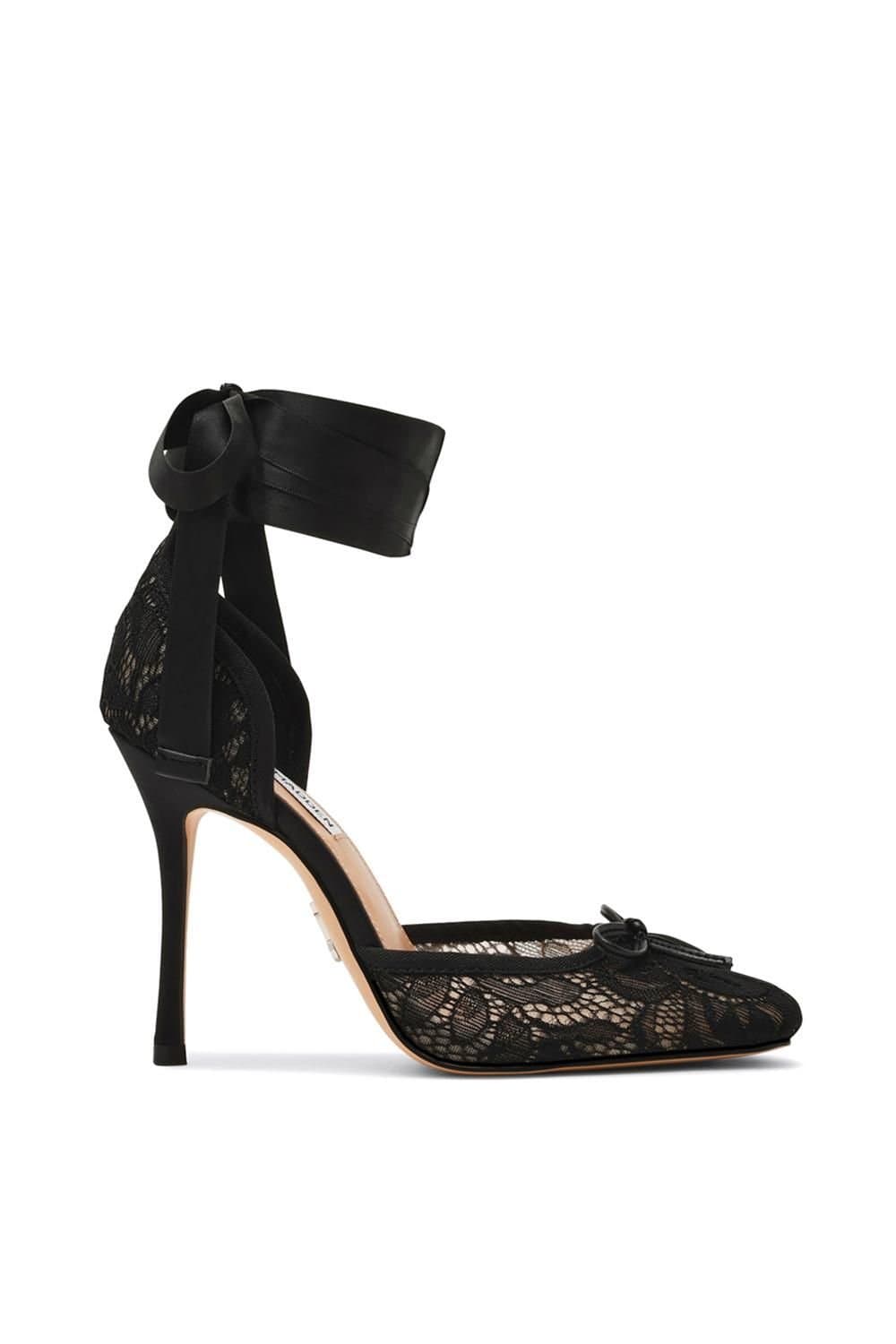 Steve Madden STEVE MADDEN Women's 'Larina Black Lace' Heels