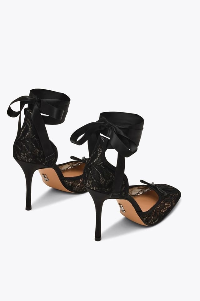 Steve Madden STEVE MADDEN Women's 'Larina Black Lace' Heels - 3