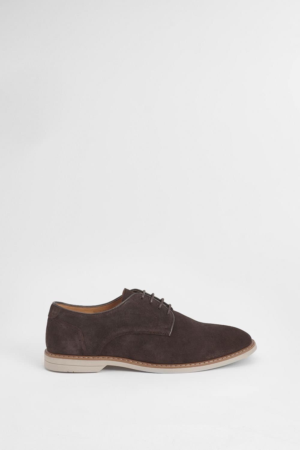 Burton Burton Men's Chocolate Suede Derby Shoes