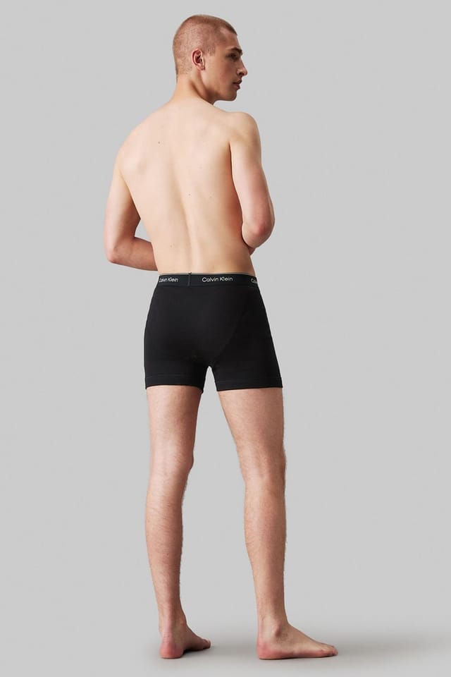 Calvin Klein Calvin Klein Men's Cotton Boxer Briefs 3 Pack - Black - 3