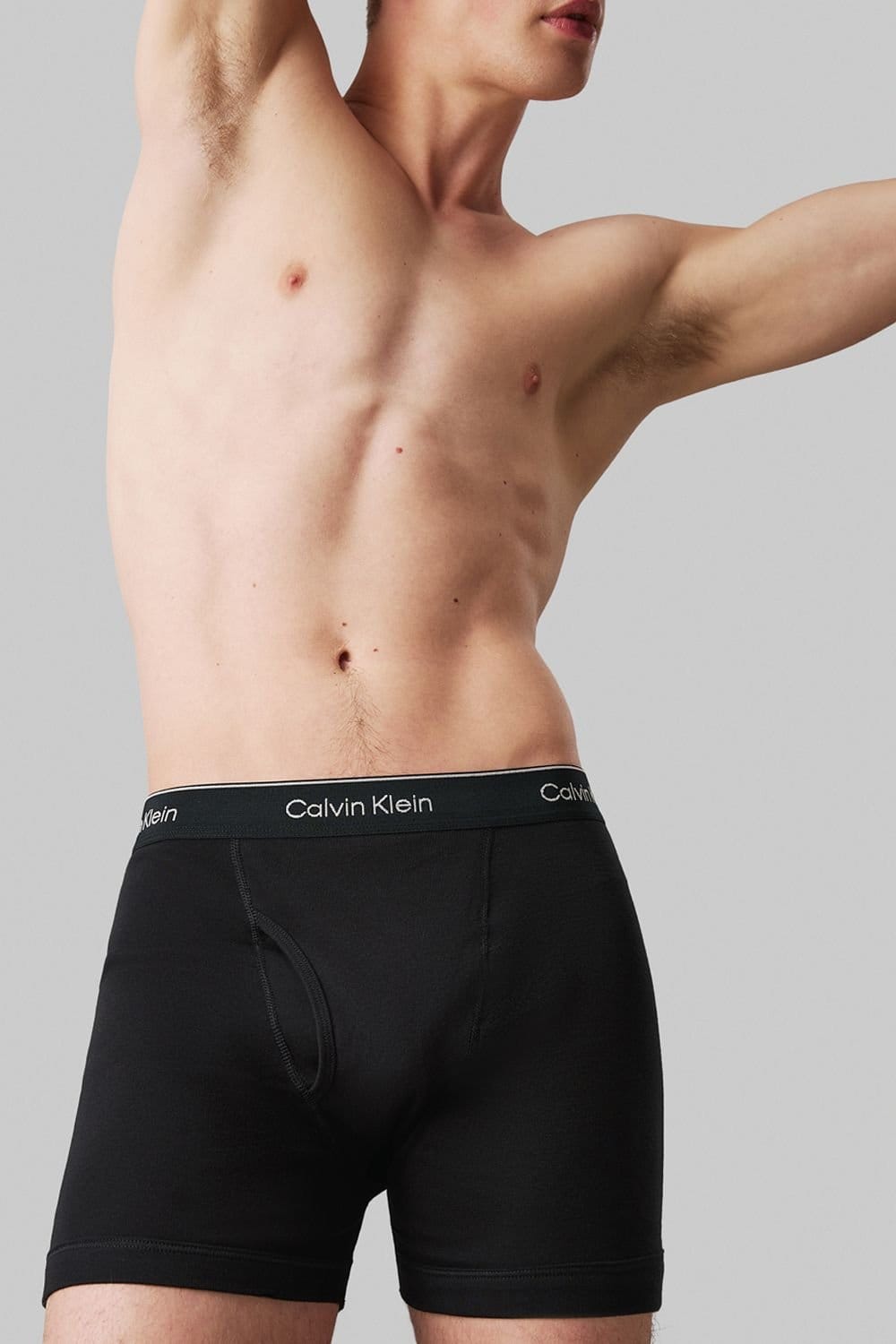 Calvin Klein Calvin Klein Men's Cotton Boxer Briefs 3 Pack - Black - 4