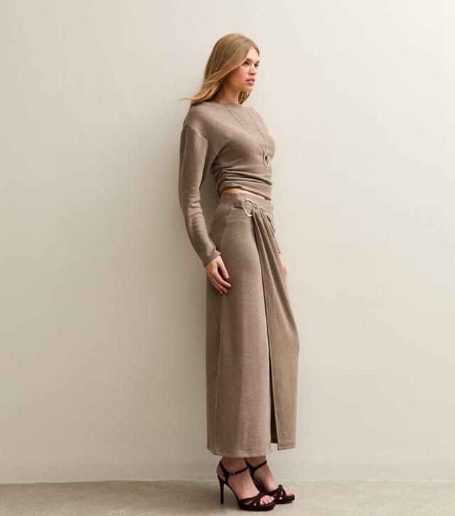 New Look Women's Mink Soft Touch Slash Neck Top New Look - 3