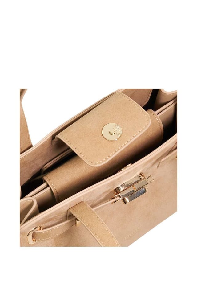 Dune London Dune London Women's 'Dinidefine' Suede Bag in Natural - 3