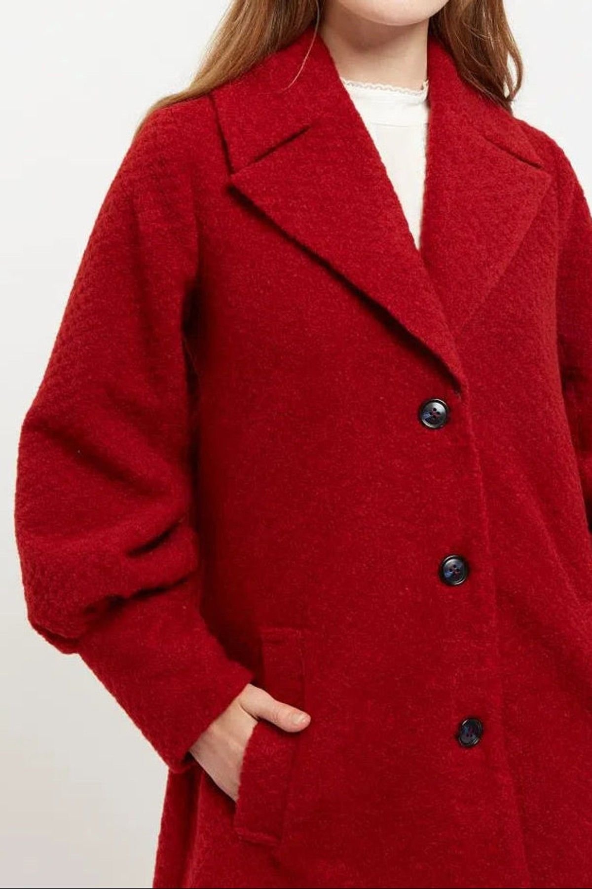 Louche Louche Women's Mischa Statement Sleeve Coat Red - 2