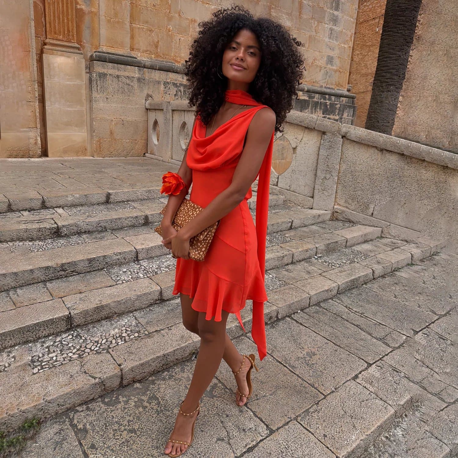 Never Fully Dressed Tomato Mini Sophie Dress