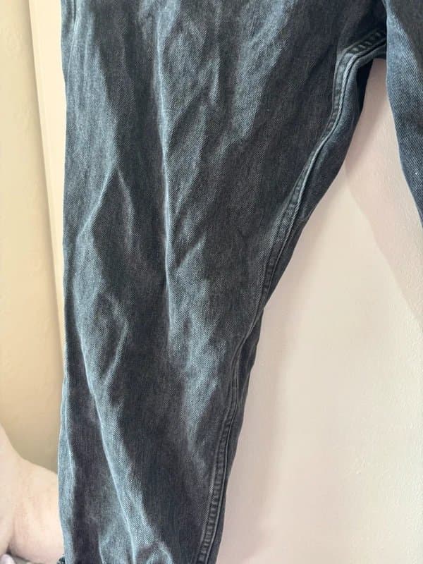ASOS Asos grey wash high waisted mom jeans w32 l30 so size 12 or 14