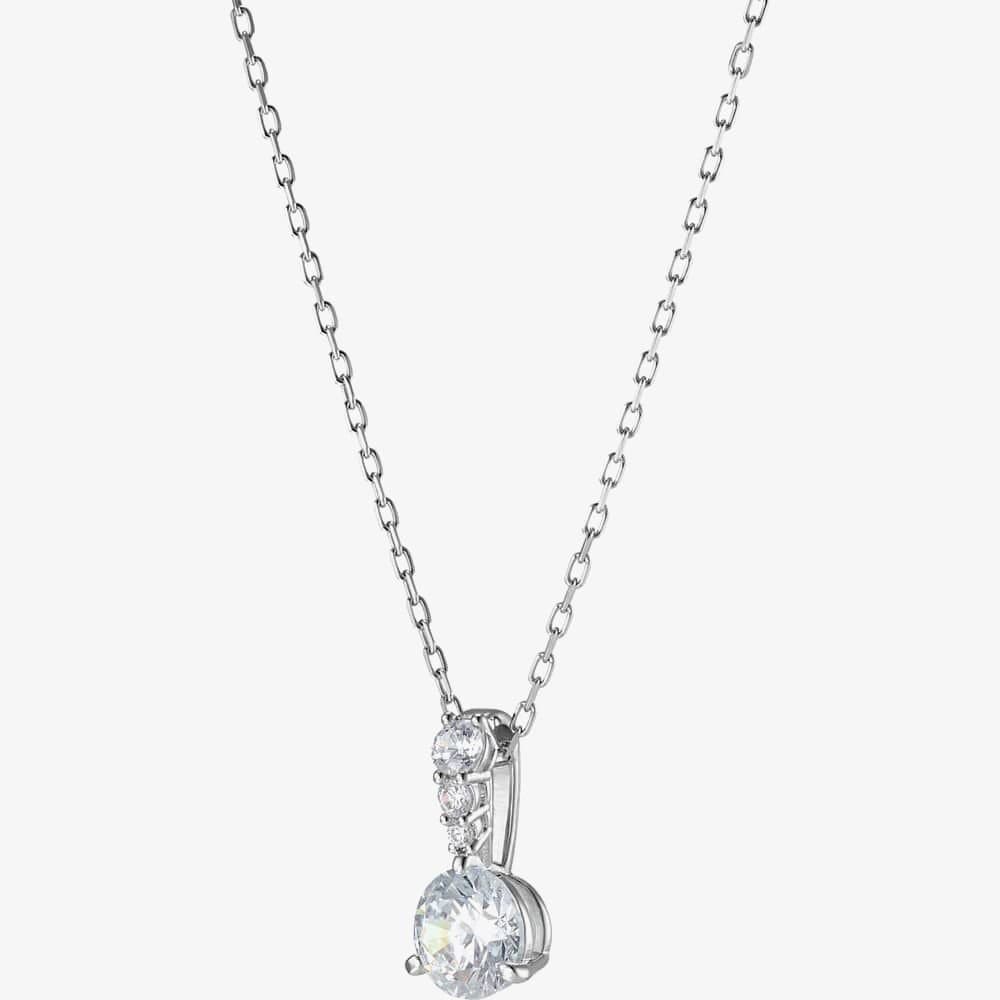 Swarovski Swarovski Women's Solitaire White Crystal Pendant 5472635 in Silver
