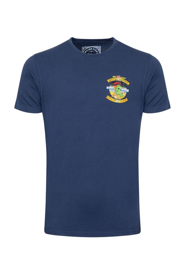 Weird Fish Weird Fish Men's Cod & Chips Artist T-Shirt in Dark Blue - 2