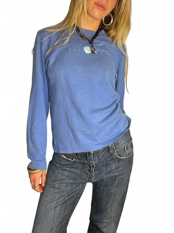 Vintage Dressing 90s 00s vintage skater style baggy long sleeve top - 1