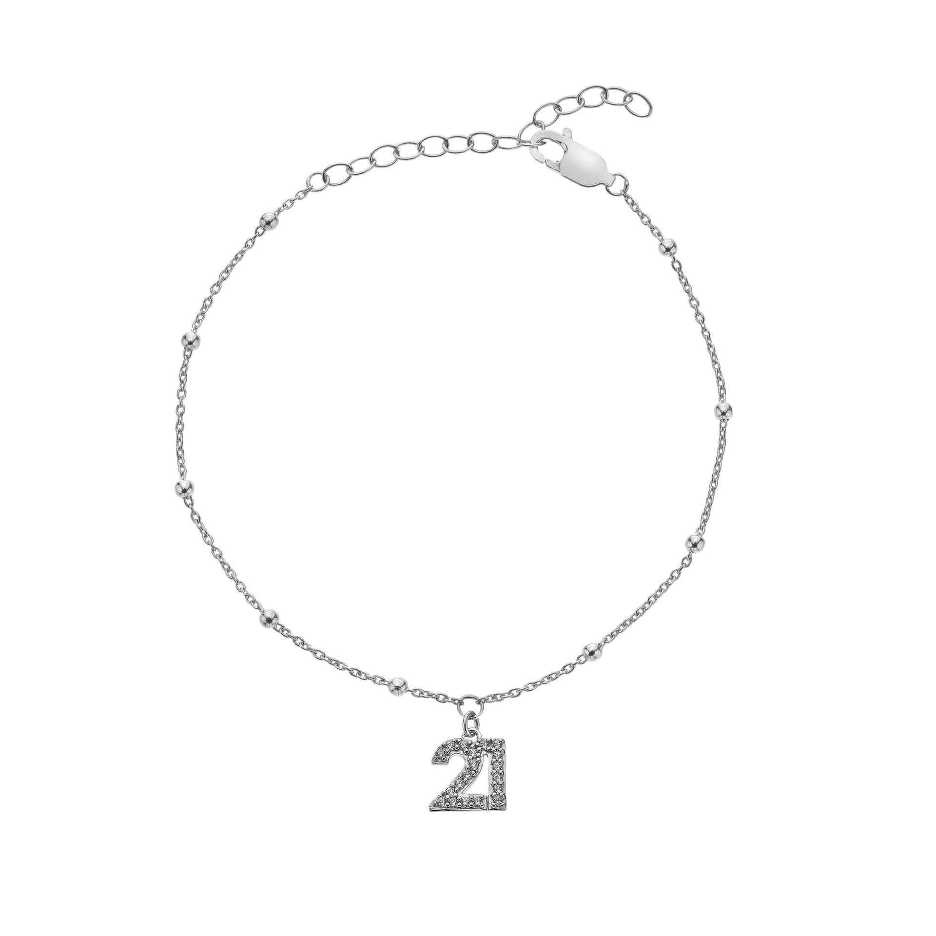 Hot Diamonds Hot Diamonds Women's Silver Whisper 21st Bracelet
