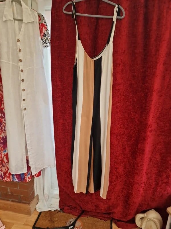 No Label Cotton striped jumpsuit size 14-16 - 1