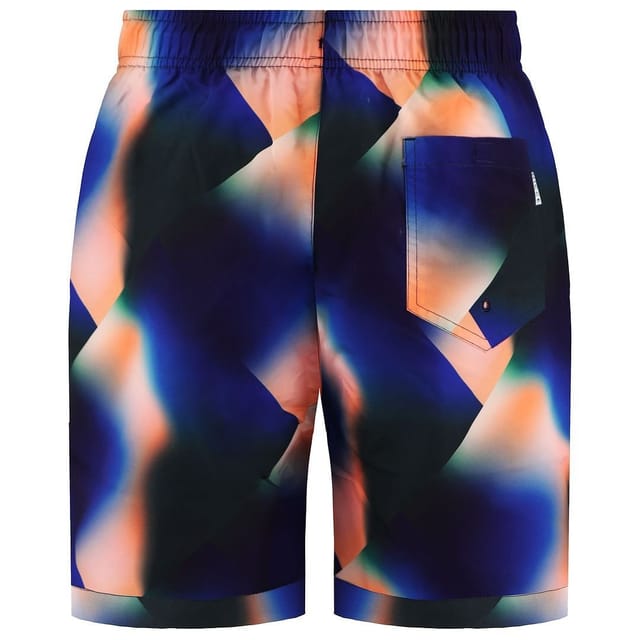 Nicce Nicce Men's Stretch Waist Printed Multicoloured Paradise Swim Shorts - 2