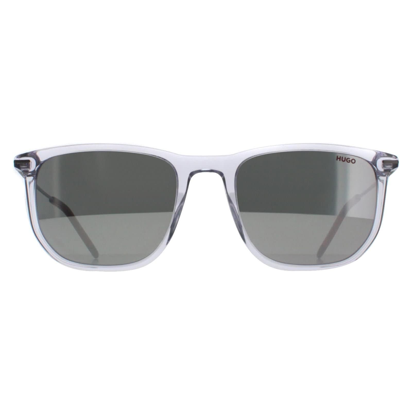 Hugo Boss Hugo Boss Men's Rectangle Crystal Silver Flash HG 1204/S in Clear