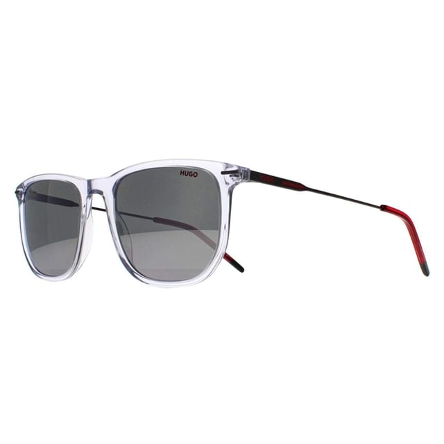 Hugo Boss Hugo Boss Men's Rectangle Crystal Silver Flash HG 1204/S in Clear - 2