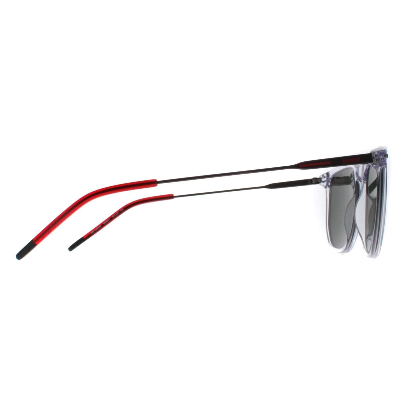 Hugo Boss Hugo Boss Men's Rectangle Crystal Silver Flash HG 1204/S in Clear - 4