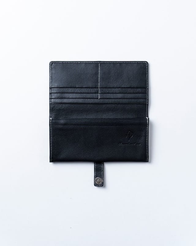 Alexander Pace Alexander Pace Men's 'Alberta' Long Leather Vintage Wallet in Black - 3