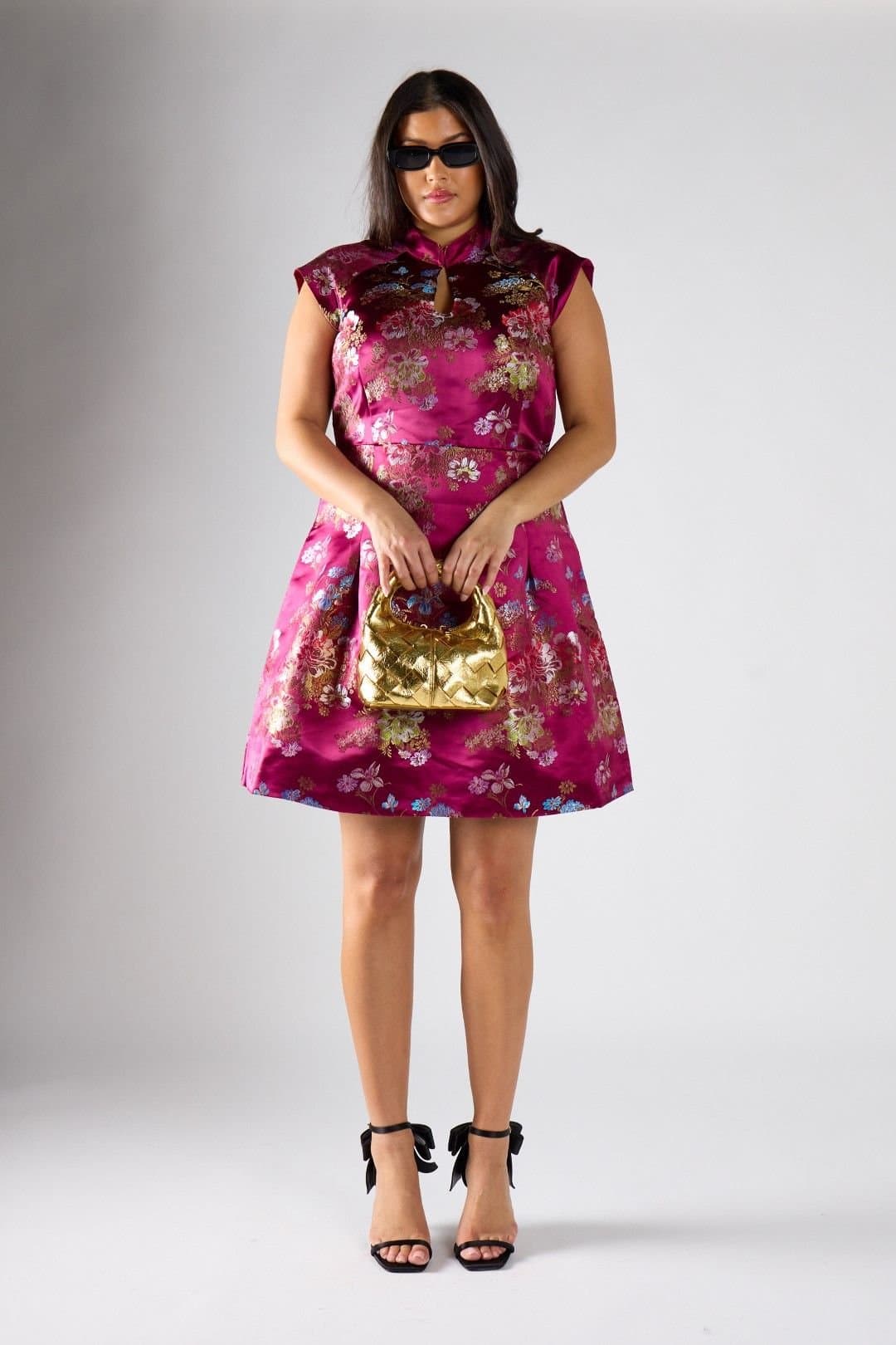Shnoo Shnoo Women's Cheongsam Style Mni Dress