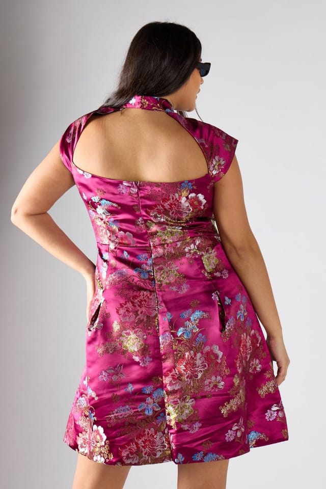 Shnoo Shnoo Women's Cheongsam Style Mni Dress - 2