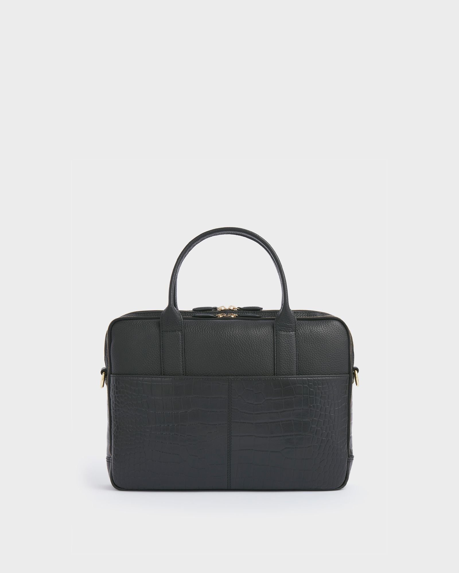 OSPREY LONDON OSPREY LONDON Women's The Kellie Leather Laptop Bag in Black - 2