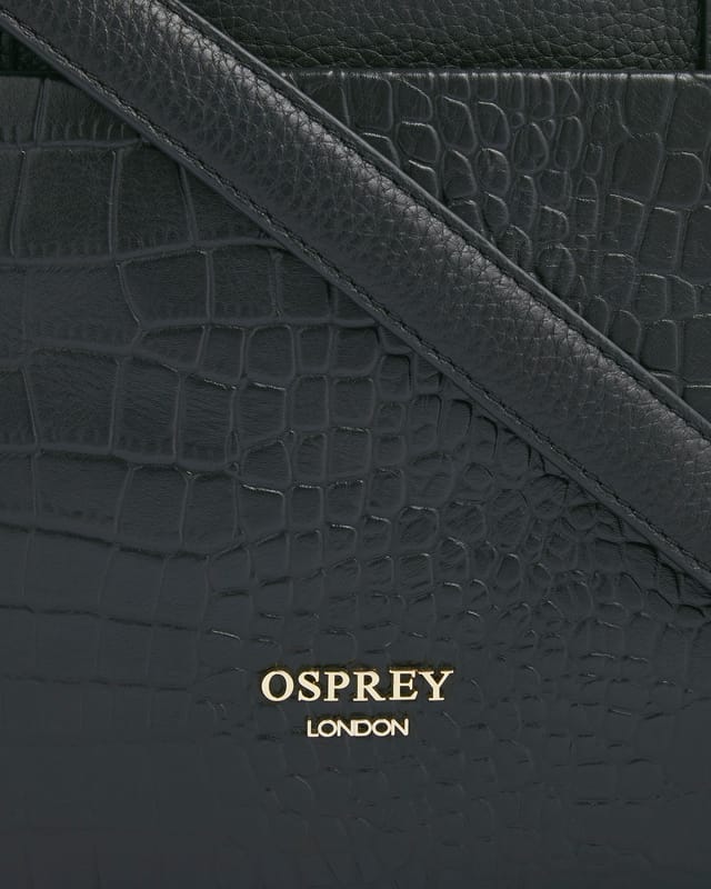 OSPREY LONDON OSPREY LONDON Women's The Kellie Leather Laptop Bag in Black - 3