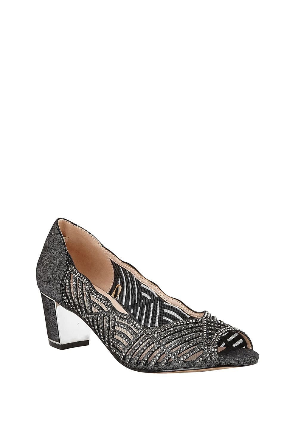 Lotus Lotus Women's 'Immy' Peep-Toe Shoes in Grey
