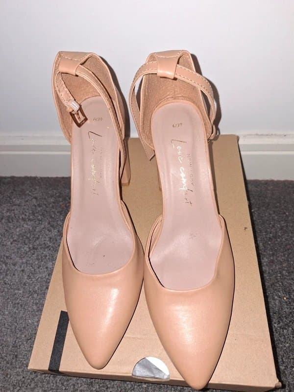 New Look Nude block heels