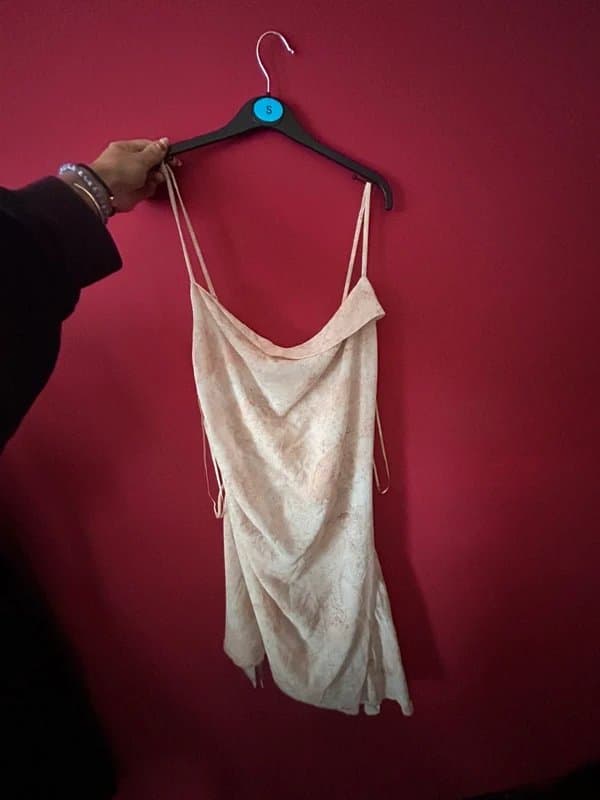 Bershka Ruched side mini dress bershka