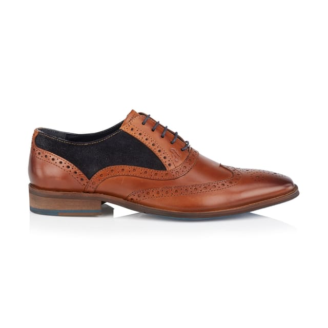 Amen Shoes Amen Shoes Men's Derry Leather Brogue Shoes in Brown - 2