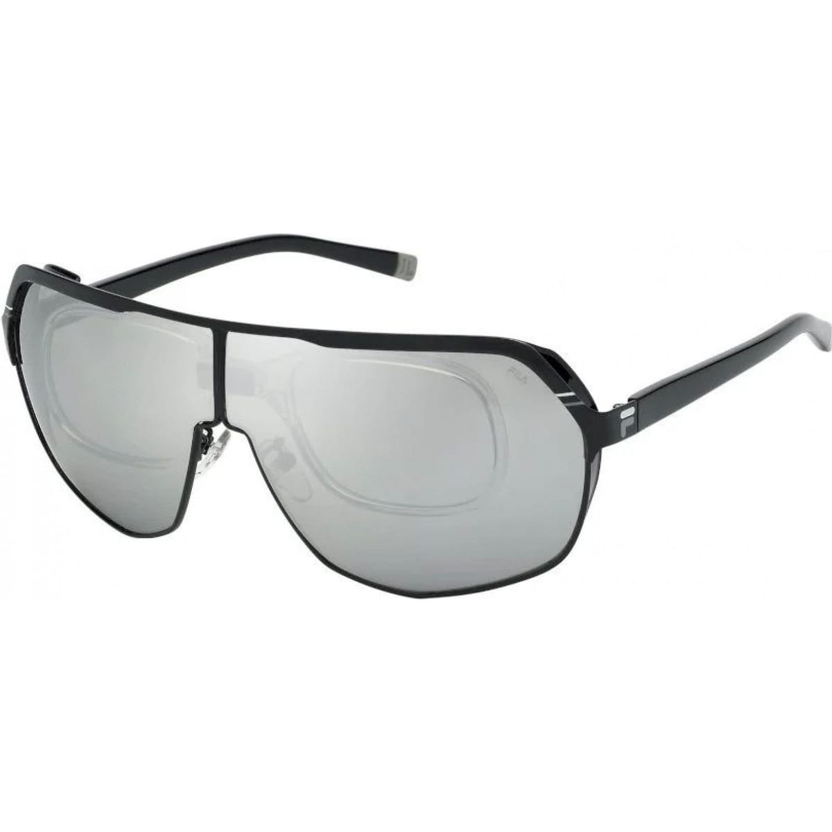 Fila FILA Men's SFI12599530X Shield Sunglasses in Black - 1