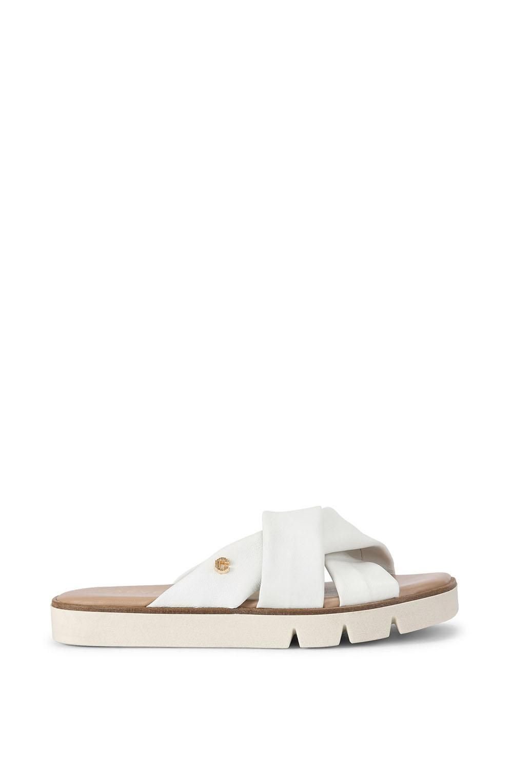 Carvela Carvela Women's 'Vita Cross Strap' Leather Sandals in White - 2