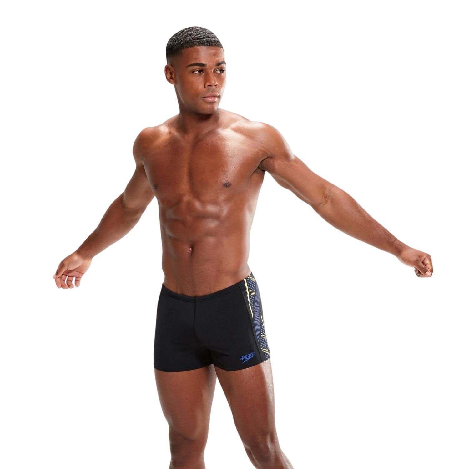 Speedo Speedo Men's Tech Stripe Swim Briefs in Black