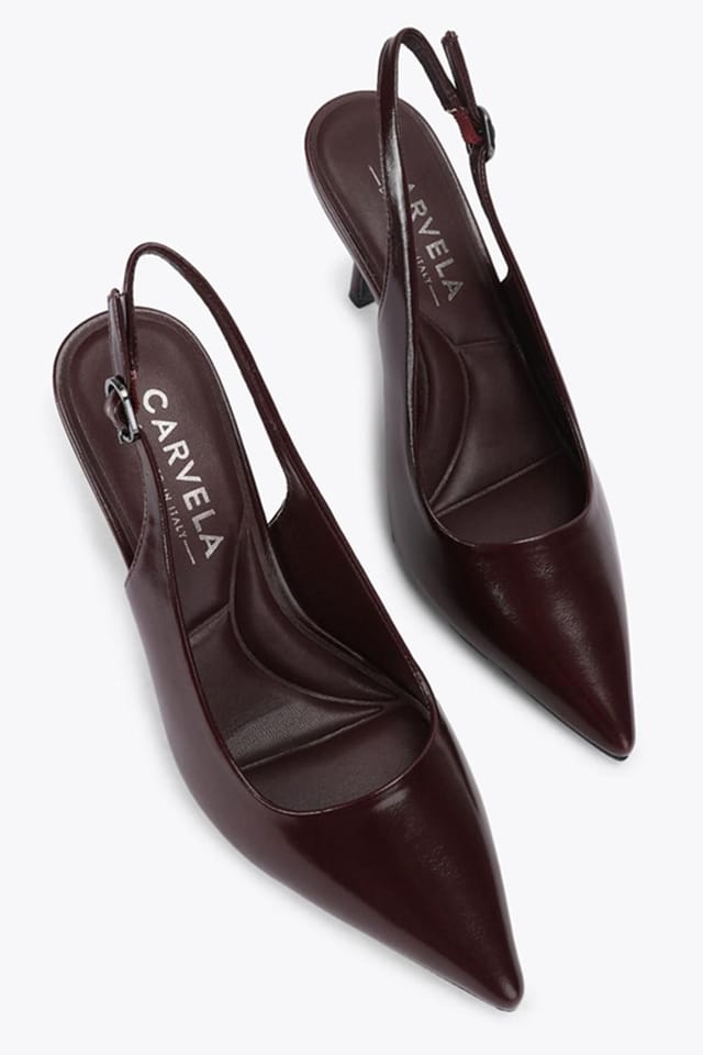 Carvela Carvela Women's 'Spirit Sling' Heels in Dark Red - 2