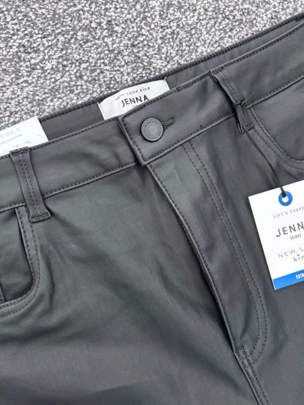 New Look New Look Jenna Leather Look Jeans