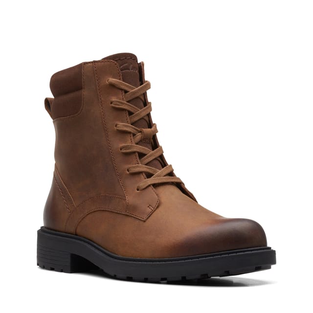 Clarks Clarks Women's Orinoco 2 Spice Brown Snuff Ankle Boots, Lace Up - 2