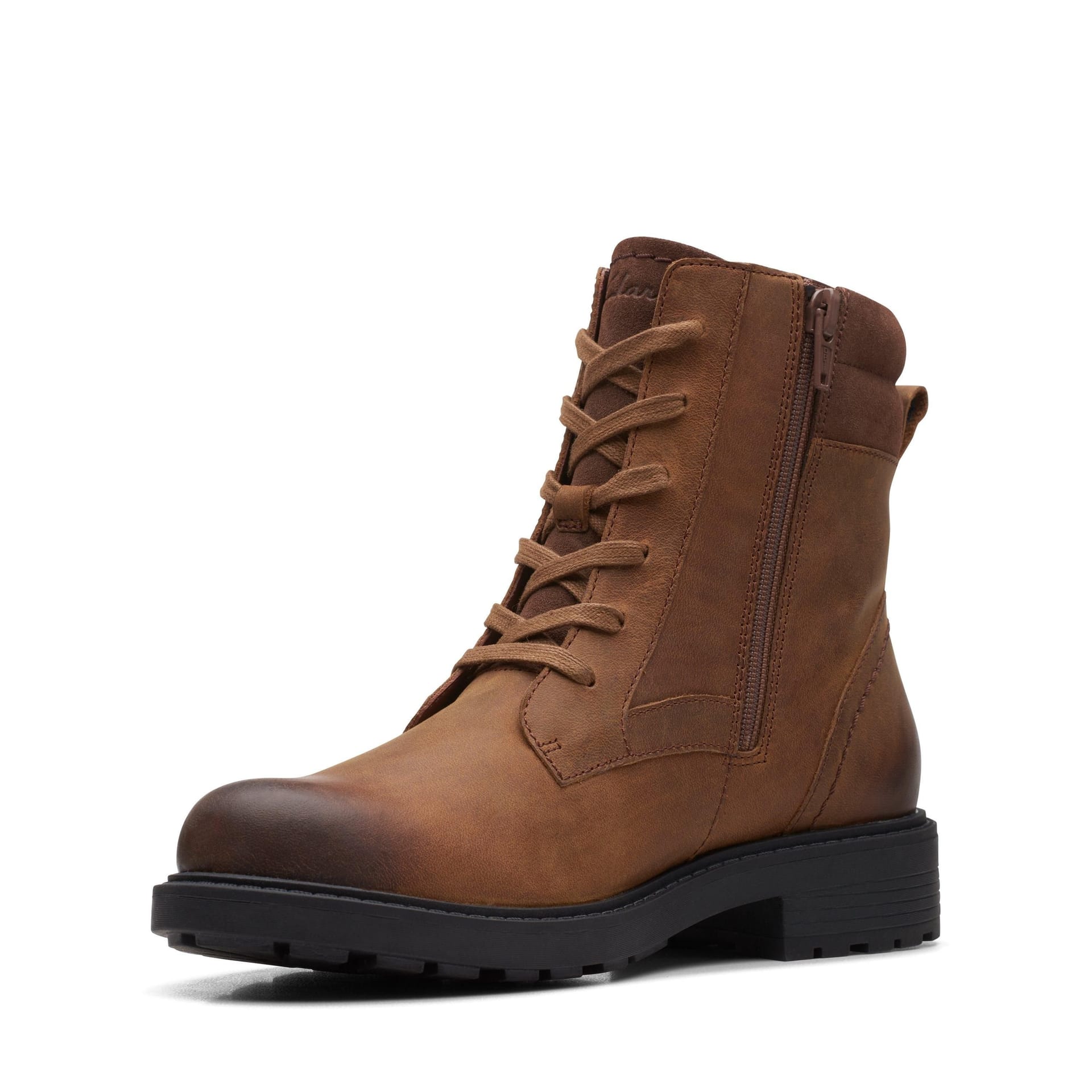 Clarks Clarks Women's Orinoco 2 Spice Brown Snuff Ankle Boots, Lace Up - 4