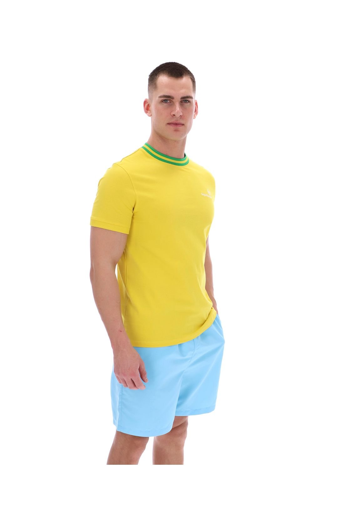 Sergio Tacchini Sergio Tacchini Men's Rainer FC T-Shirt Yellow - 3