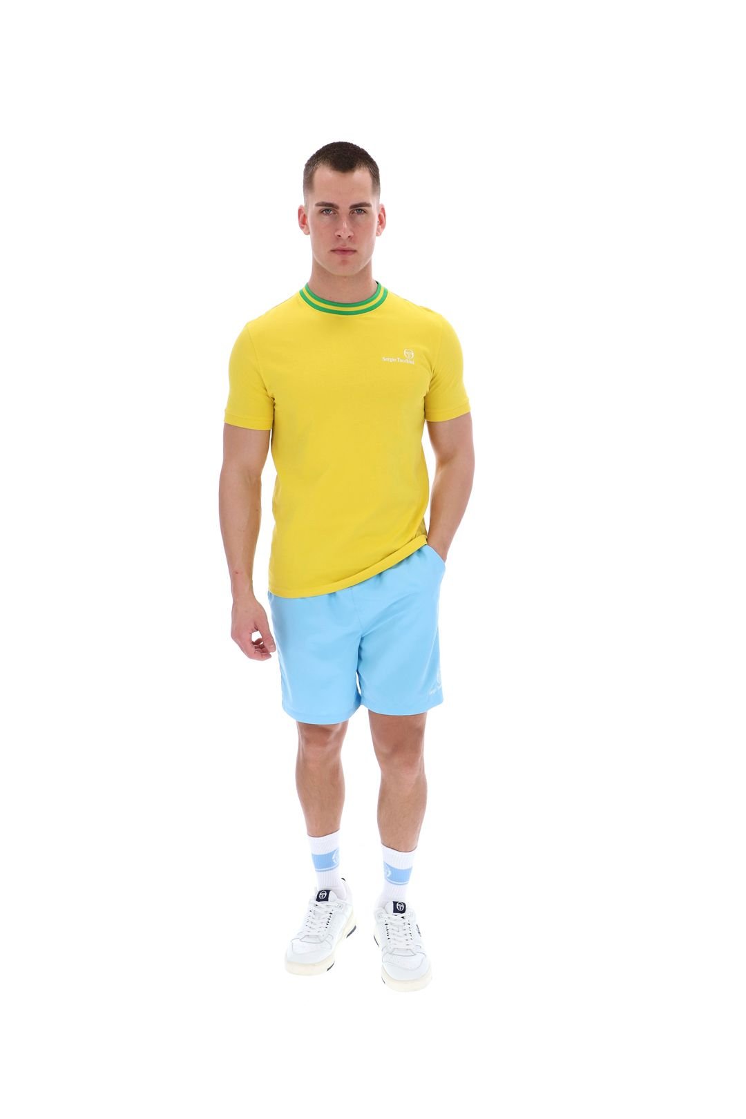 Sergio Tacchini Sergio Tacchini Men's Rainer FC T-Shirt Yellow - 4