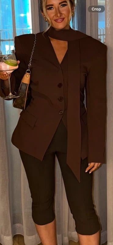 ASOS Blazer with scarf ASOS