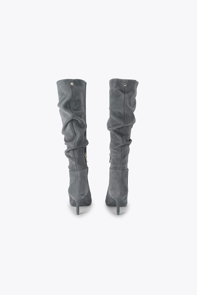 Carvela Carvela Women's 'Spirit Slouch Boot' Suede Boots in Grey - 3