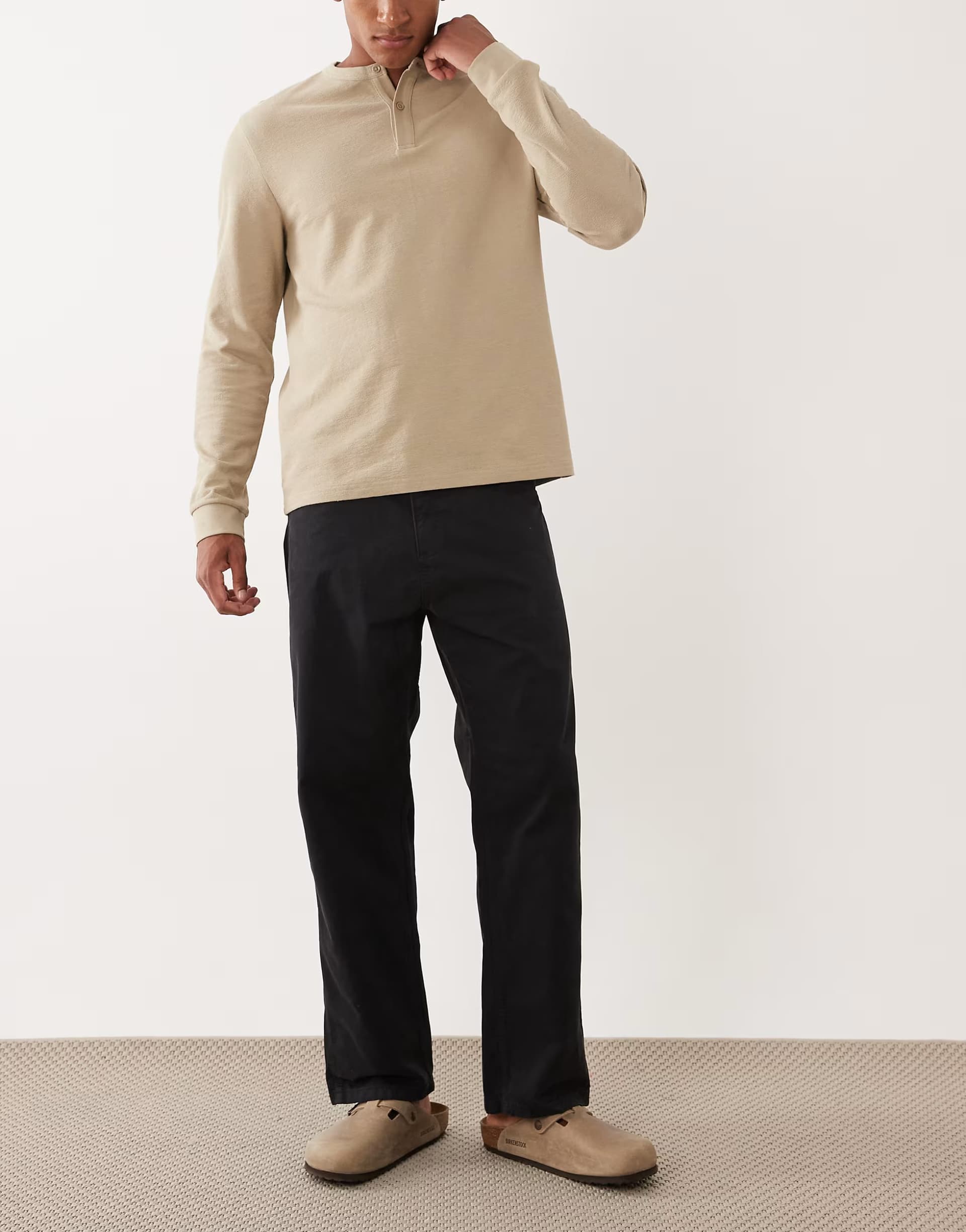 ASOS Jack & Jones Alex carpenter trouser in washed black