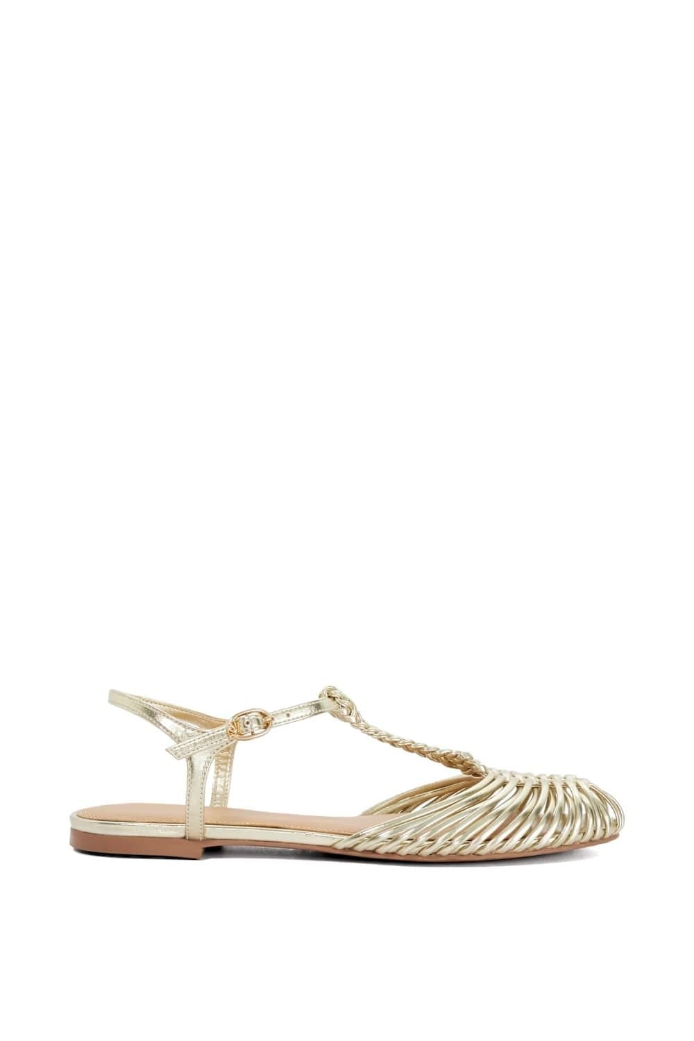 Dune London Dune London Women's 'Harmoni' Ballet Pumps in Metallics