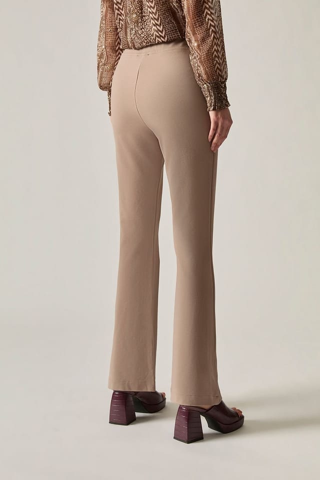 James Lakeland James Lakeland Women's Taupe Bootleg Trousers - 2