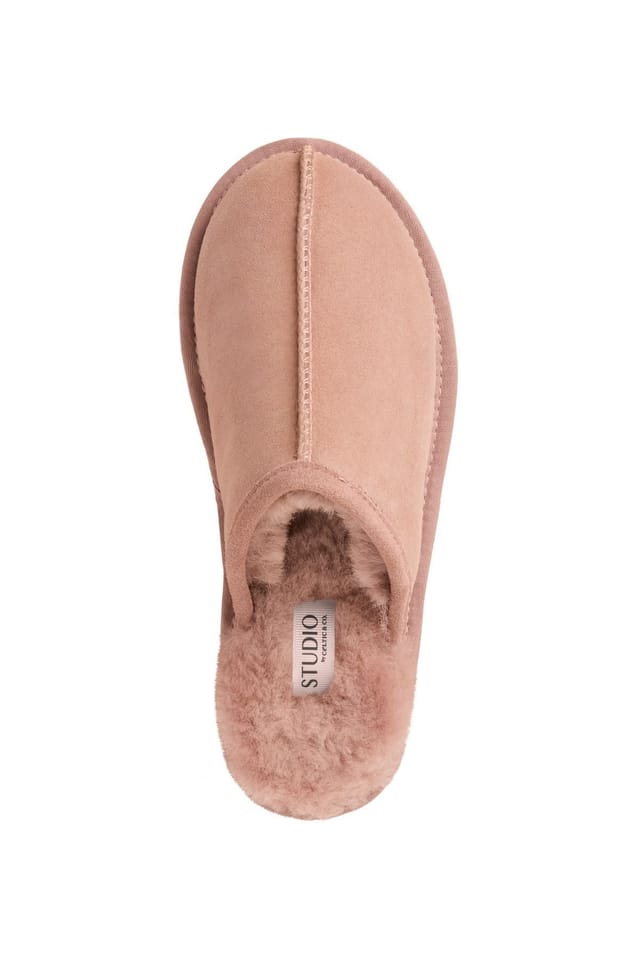 Celtic & Co Celtic & Co Women's Sheepskin Mule Slippers in Dusty Pink - 2