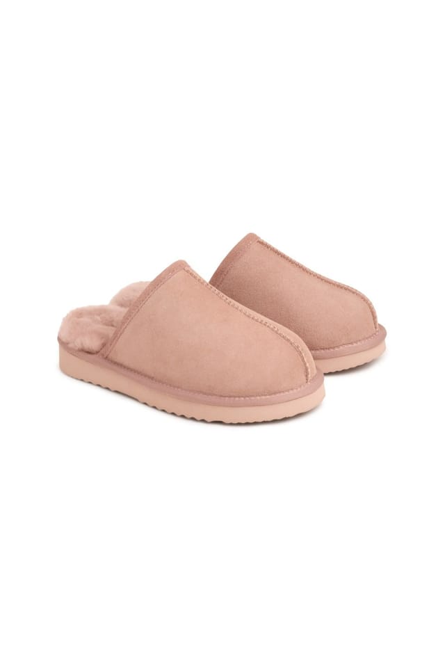 Celtic & Co Celtic & Co Women's Sheepskin Mule Slippers in Dusty Pink - 3